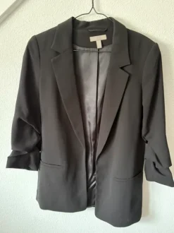 Blazer met cropped mouwen