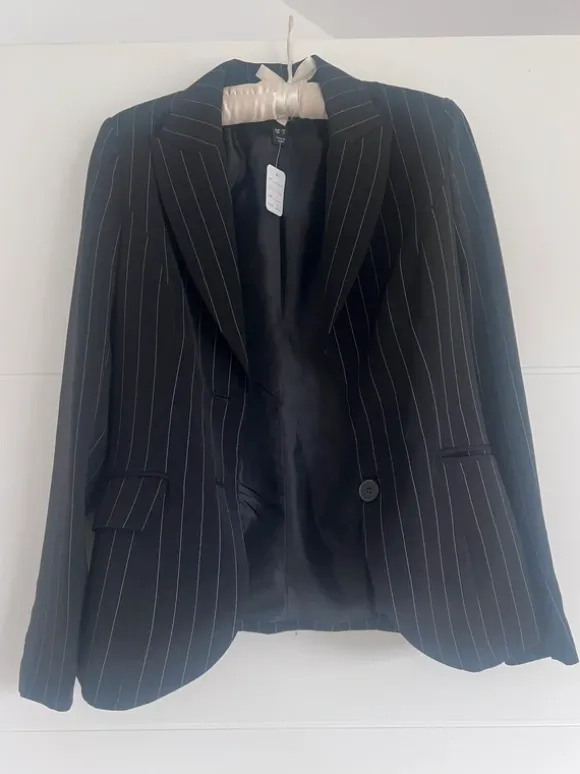Blazer mit Nadelstreifen