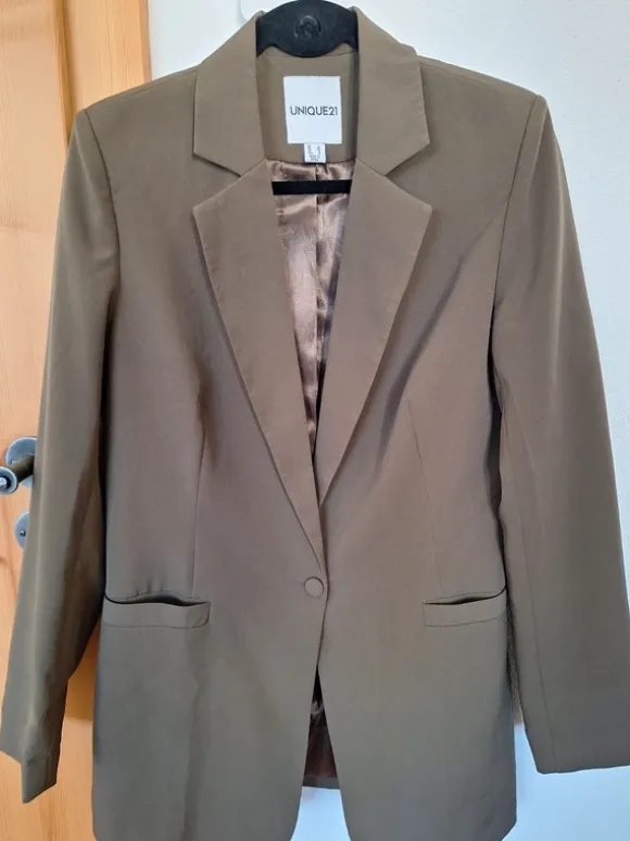 Blazer olivgrün lang
