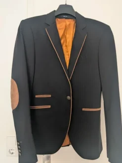 Blazer Sakko Anzugjacke patches blogger style viral S/M