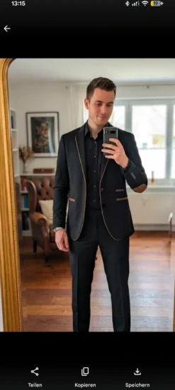 Blazer Sakko Anzugjacke patches blogger style viral S/M