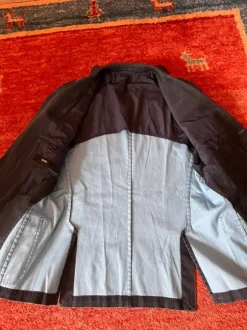 Blazer Sakko Sport coat Hugo Boss Baumwolle dunkelblau navy