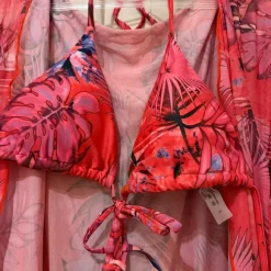 Blüten-Bikini Set mit Kimono