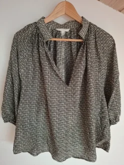 Bluse schwarz/weiss h&m