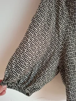 Bluse schwarz/weiss h&m