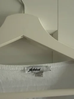 Bluse Wickel Optik Schleife weiß V-Ausschnitt