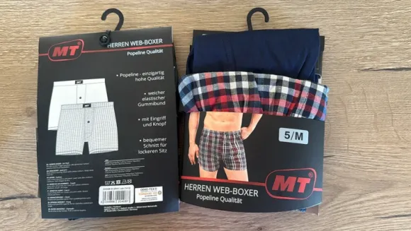 Boxershorts Webboxer 8 Stück Unterhosen Schwarz Rot Blau M