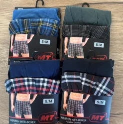 Boxershorts Webboxer 8 Stück Unterhosen Schwarz Rot Blau M
