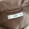 Braune Jacke in Wildlederoptik von Mango