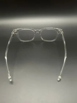 Brille mit Blaulichtcilter Chrome style Clear
