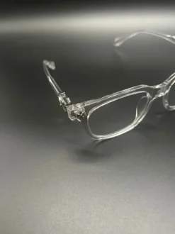 Brille mit Blaulichtcilter Chrome style Clear