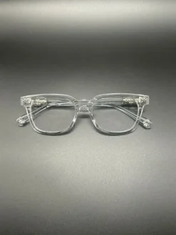 Brille mit Blaulichtcilter Chrome style Clear