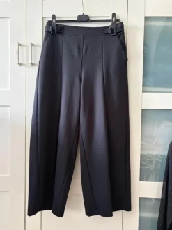 C&A Stoffhose Wideleg dunkelgrau L 40