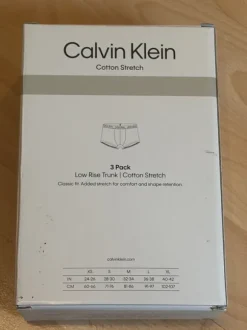 Calvin Klein Boxershorts 3er Pack, Cotton Stretch, Classic Fit, Low Rise Trunk