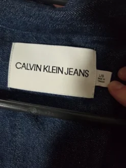 Calvin Klein Jean Shirt Blau Lila Orange