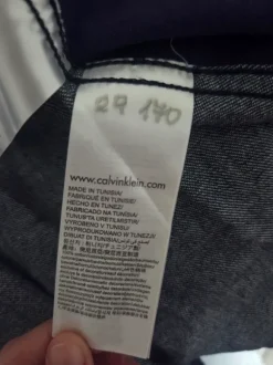 Calvin Klein Jean Shirt Blau Lila Orange