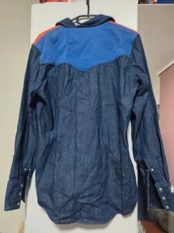 Calvin Klein Jean Shirt Blau Lila Orange