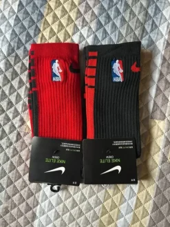 Calzini nba coppia neri e rossi basket