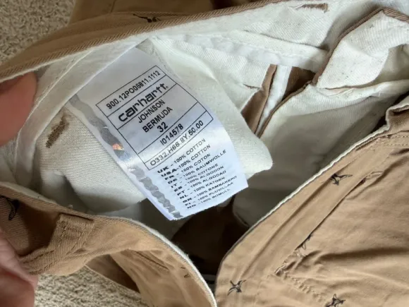 Carhartt WIP vintage „Johnson“ shorts, 32, ca M