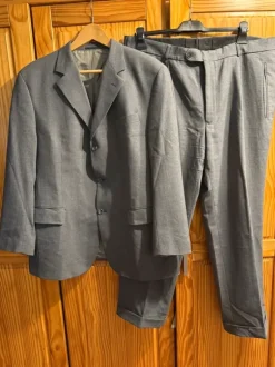 Carl Gross Stretch Herrenanzug Grau Gr. 26,5 Kurzgröße