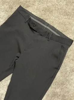 Chino Hose Schwarz Slim Anzug Hose W33
