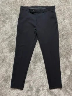 Chino Hose Schwarz Slim Anzug Hose W33