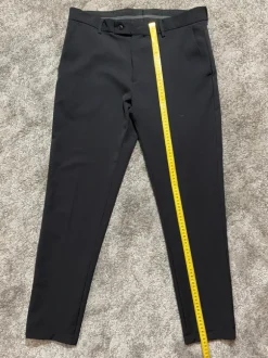 Chino Hose Schwarz Slim Anzug Hose W33