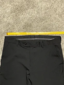 Chino Hose Schwarz Slim Anzug Hose W33