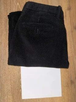 Chinohose Cord schwarz Herren Gianni Feraud