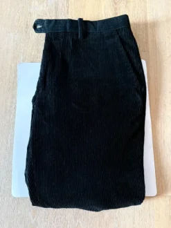 Chinohose Cord schwarz Herren Gianni Feraud