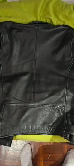 Chiodo in pelle uomo