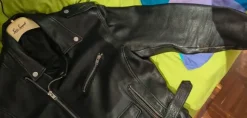 Chiodo in pelle uomo