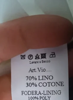 Completo uomo taglia 52, lino e cotone