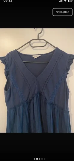 Cortefiel Eco-friendly Kleid Navy Boho Gr. L
