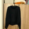 COS black drop hem jumper