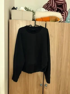 COS black drop hem jumper
