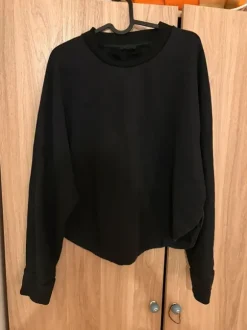 COS black drop hem jumper