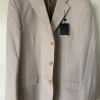 Cotton beige blaser: EU56/NEW