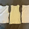Crop tops - white & pastel green
