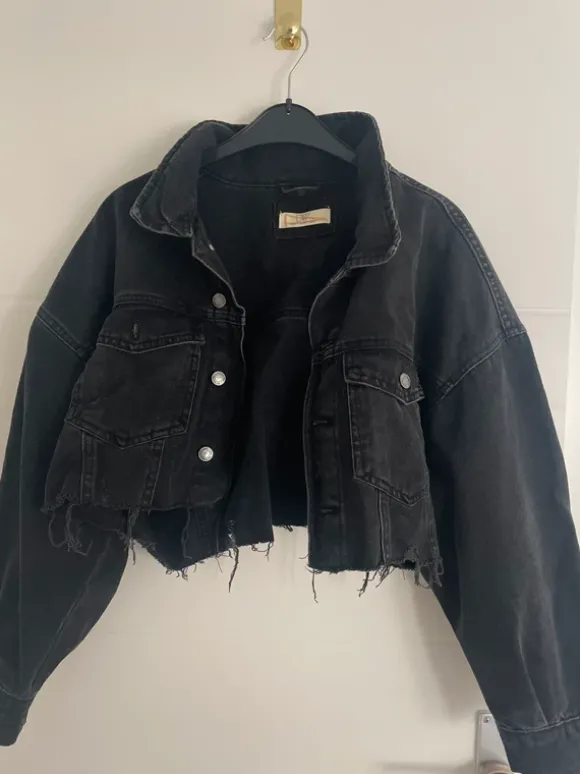 Cropped Jeansjacke