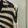 Cropped Pullover Streifen
