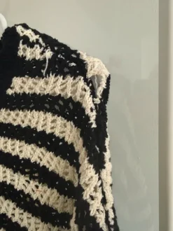 Cropped Pullover Streifen