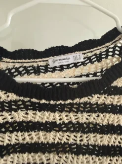Cropped Pullover Streifen