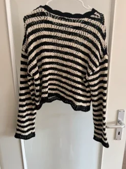 Cropped Pullover Streifen
