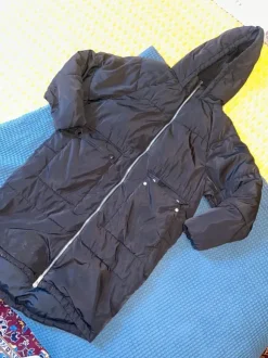 Damen Daunen Jacke lang