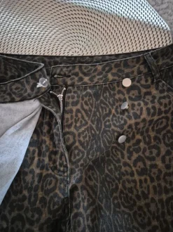 Damen Skort Hosenrock Short Rock Jeans Leo Viral Trend Größe XXL 44 neu