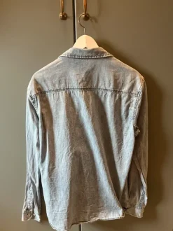 Denham shirt lichtblauw/ spijker maat M