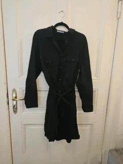 Dicke Hemd kleid Bluse knielang