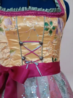 Dirndl pink, gelb Gr.XS