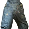 DIY Paint Splatter Denim Overalls